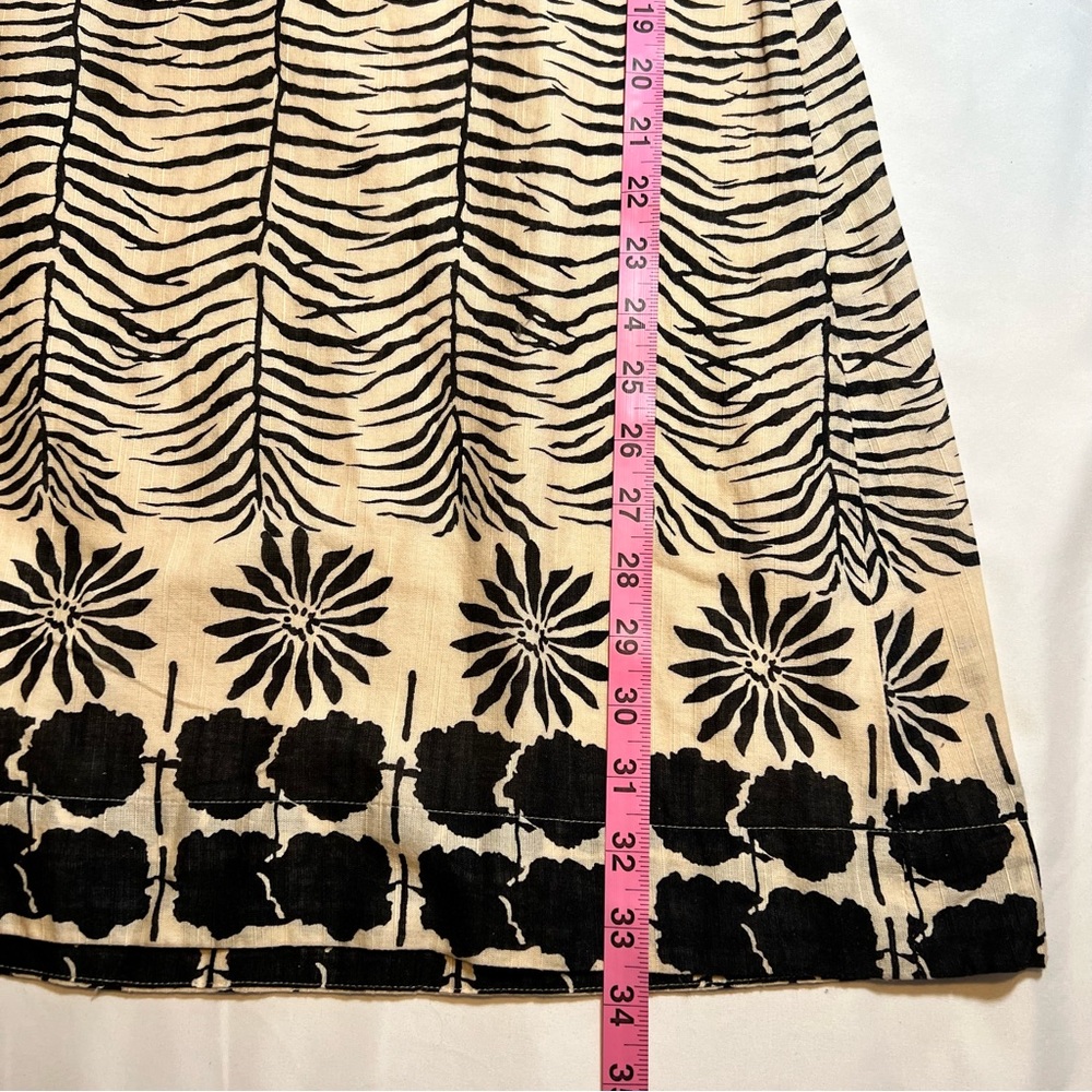 Free People Zebra Cheetah Boho Print Floral Fit & Flare Dress Size 4 EUC - Picture 9 of 10